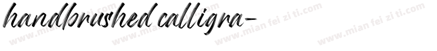 handbrushed calligra字体转换